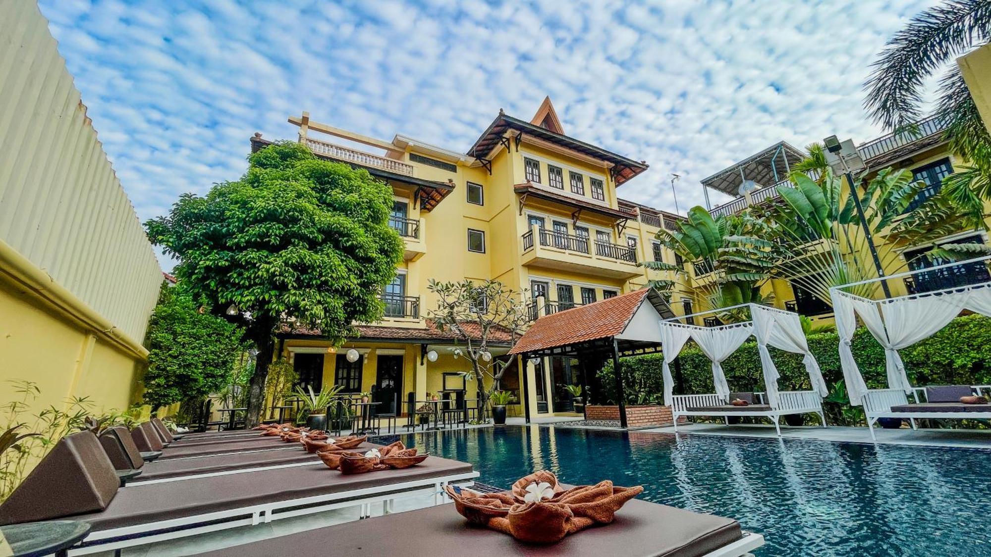 Villa Indochine D'Angkor Сиемрип Экстерьер фото